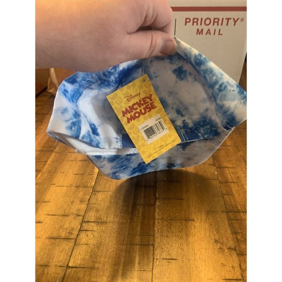 Mickey Mouse Disney Denim Strapback Ball Cap Hat - Picture 3 of 5